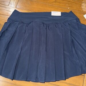 Old Navy High Rise Stretchtech Large Navy Pleated Skort Quick Dry Phone Tennis